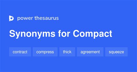 synonyms of compact.